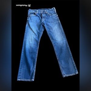 Beautiful men’s silver jeans